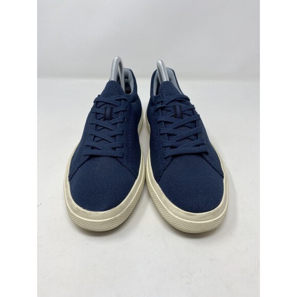 Rothy's Shoes Mens Size 6 Womens 7.5 Blue Lace Up Knit Low Top Casual Sneakers - Picture 3 of 12